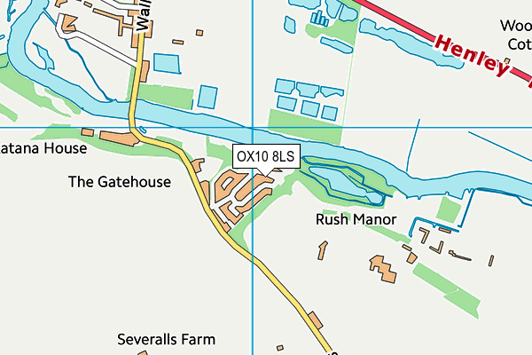 OX10 8LS map - OS VectorMap District (Ordnance Survey)