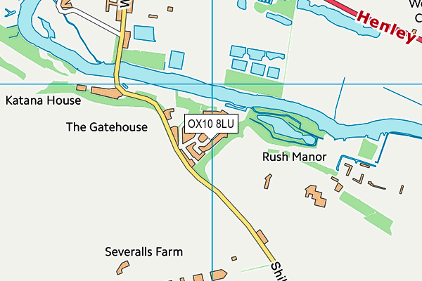 OX10 8LU map - OS VectorMap District (Ordnance Survey)