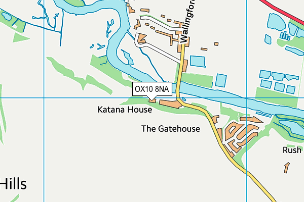 OX10 8NA map - OS VectorMap District (Ordnance Survey)