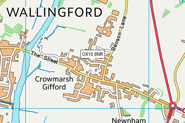 OX10 8NR map - OS VectorMap District (Ordnance Survey)