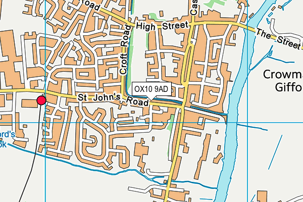 OX10 9AD map - OS VectorMap District (Ordnance Survey)