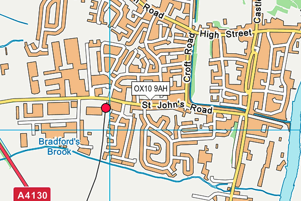 OX10 9AH map - OS VectorMap District (Ordnance Survey)