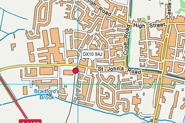 OX10 9AJ map - OS VectorMap District (Ordnance Survey)