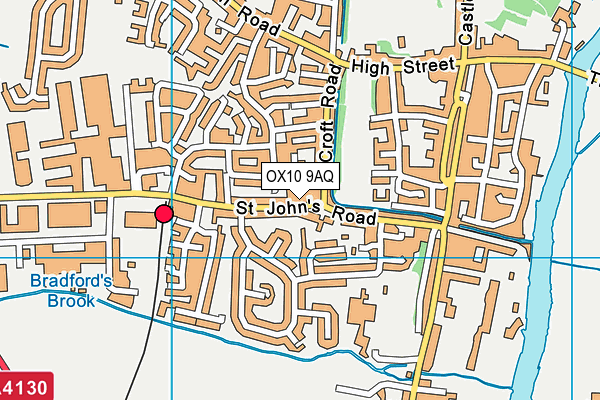 OX10 9AQ map - OS VectorMap District (Ordnance Survey)