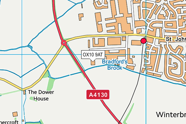 OX10 9AT map - OS VectorMap District (Ordnance Survey)