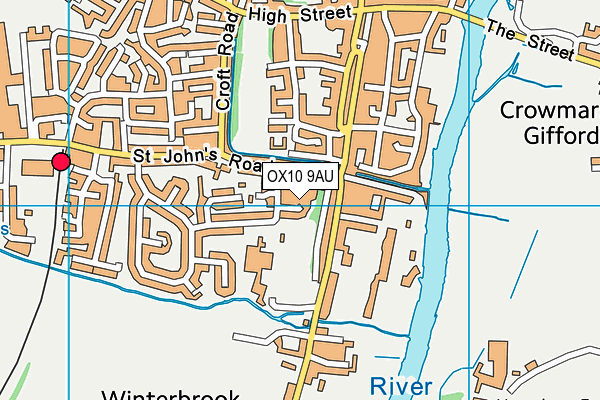 OX10 9AU map - OS VectorMap District (Ordnance Survey)