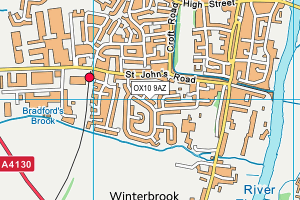 OX10 9AZ map - OS VectorMap District (Ordnance Survey)