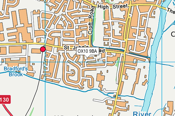 OX10 9BA map - OS VectorMap District (Ordnance Survey)