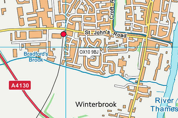 OX10 9BJ map - OS VectorMap District (Ordnance Survey)