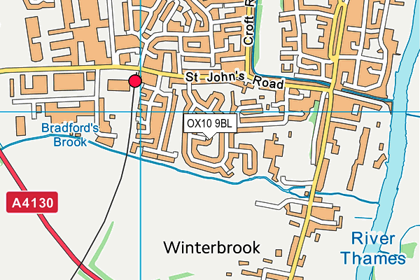 OX10 9BL map - OS VectorMap District (Ordnance Survey)