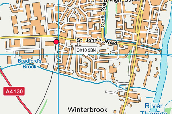 OX10 9BN map - OS VectorMap District (Ordnance Survey)