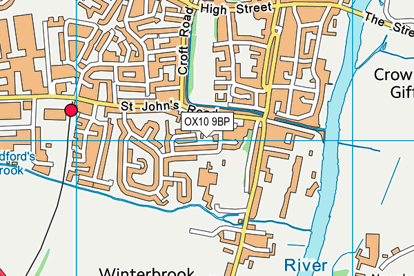 OX10 9BP map - OS VectorMap District (Ordnance Survey)