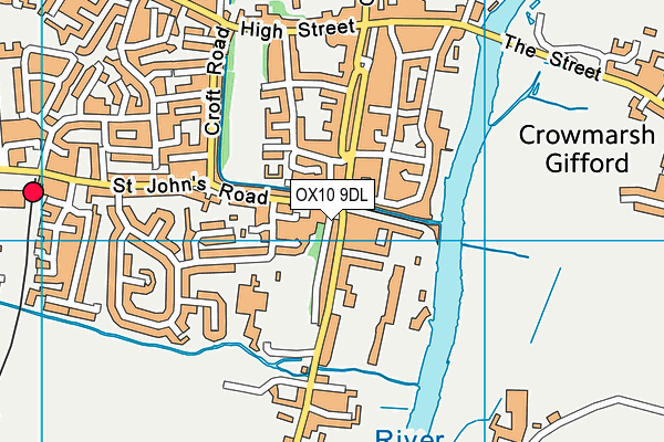 OX10 9DL map - OS VectorMap District (Ordnance Survey)