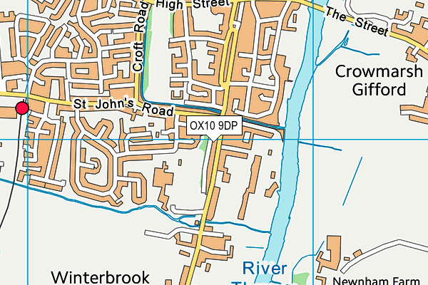 OX10 9DP map - OS VectorMap District (Ordnance Survey)