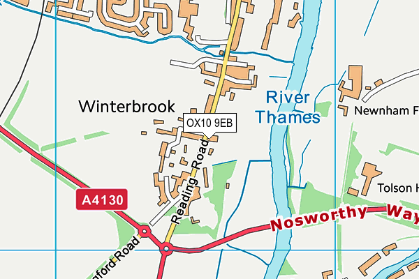 OX10 9EB map - OS VectorMap District (Ordnance Survey)