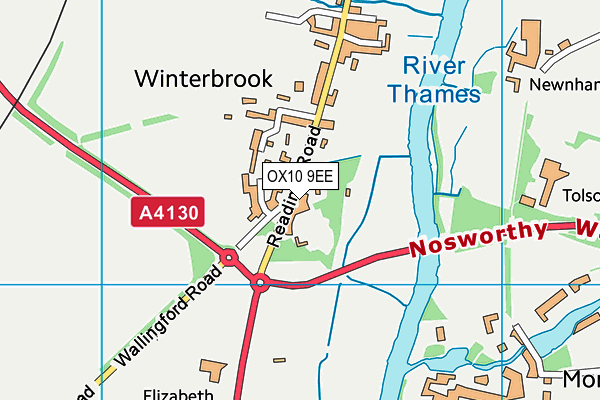 OX10 9EE map - OS VectorMap District (Ordnance Survey)