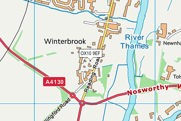 OX10 9EF map - OS VectorMap District (Ordnance Survey)