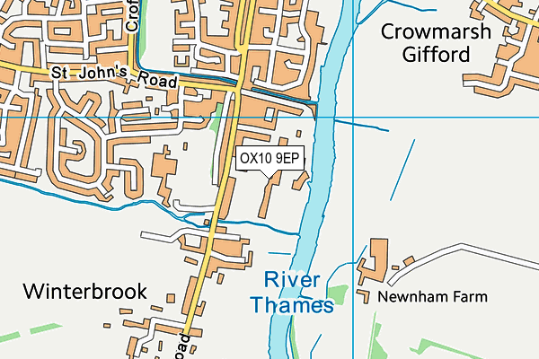 OX10 9EP map - OS VectorMap District (Ordnance Survey)