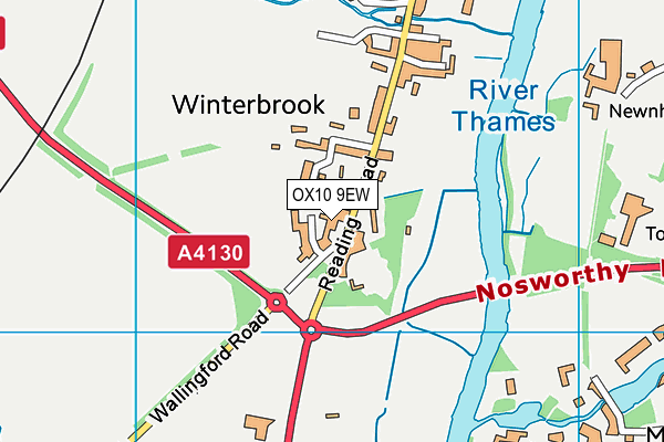 OX10 9EW map - OS VectorMap District (Ordnance Survey)