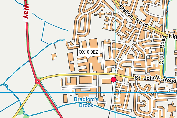 OX10 9EZ map - OS VectorMap District (Ordnance Survey)