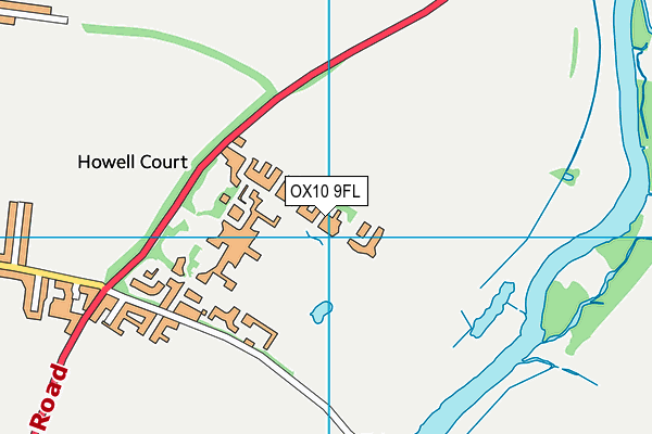 OX10 9FL map - OS VectorMap District (Ordnance Survey)