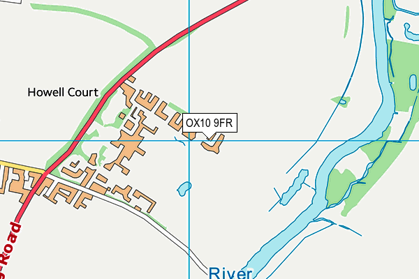 OX10 9FR map - OS VectorMap District (Ordnance Survey)