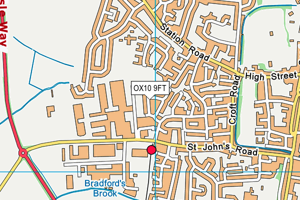 OX10 9FT map - OS VectorMap District (Ordnance Survey)