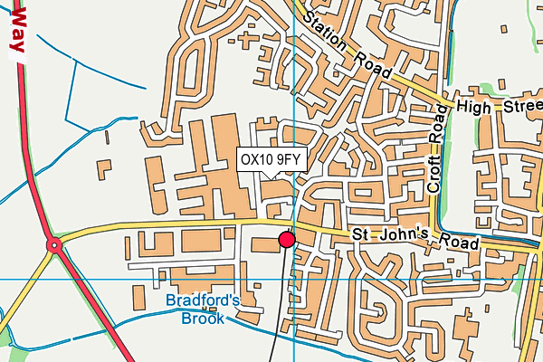 OX10 9FY map - OS VectorMap District (Ordnance Survey)