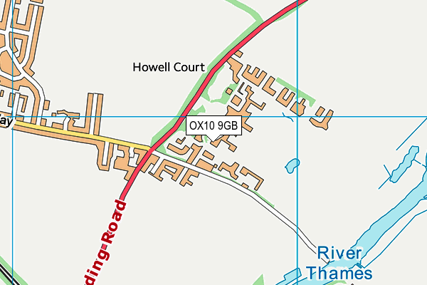 OX10 9GB map - OS VectorMap District (Ordnance Survey)