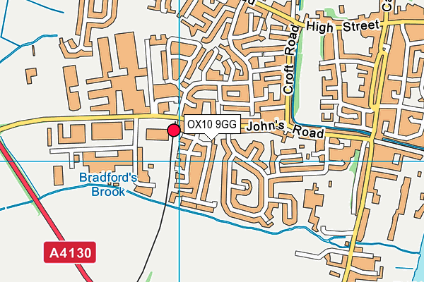 OX10 9GG map - OS VectorMap District (Ordnance Survey)