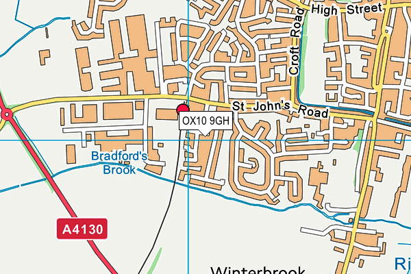 OX10 9GH map - OS VectorMap District (Ordnance Survey)