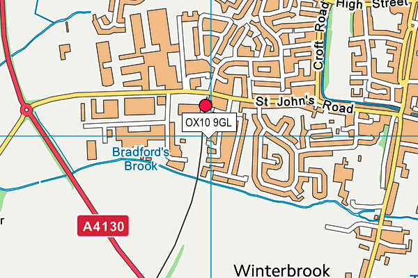 OX10 9GL map - OS VectorMap District (Ordnance Survey)