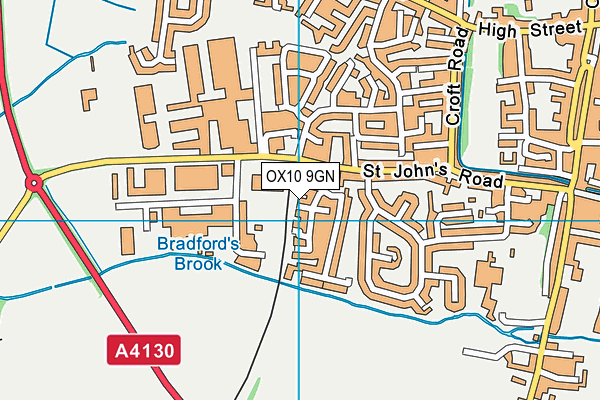 OX10 9GN map - OS VectorMap District (Ordnance Survey)