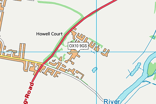 OX10 9GS map - OS VectorMap District (Ordnance Survey)