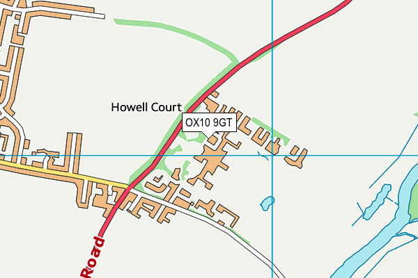 OX10 9GT map - OS VectorMap District (Ordnance Survey)