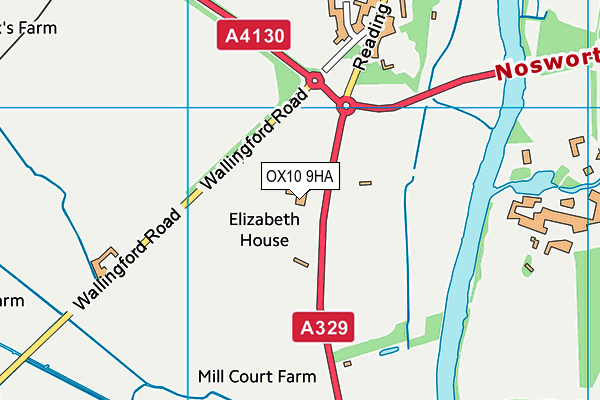 OX10 9HA map - OS VectorMap District (Ordnance Survey)