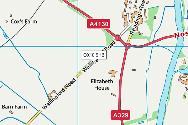 OX10 9HB map - OS VectorMap District (Ordnance Survey)