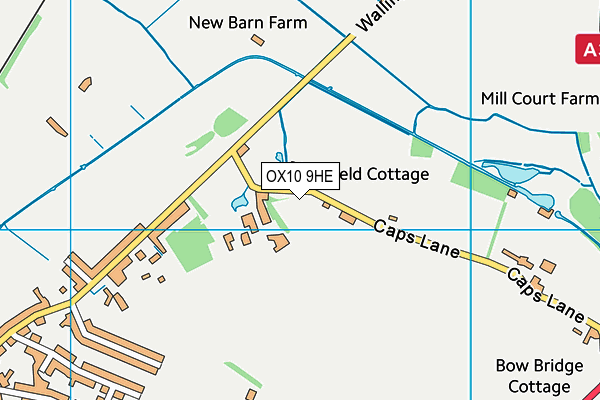 OX10 9HE map - OS VectorMap District (Ordnance Survey)