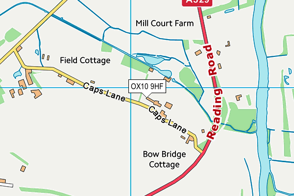 OX10 9HF map - OS VectorMap District (Ordnance Survey)