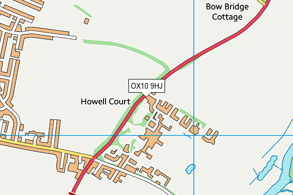 OX10 9HJ map - OS VectorMap District (Ordnance Survey)