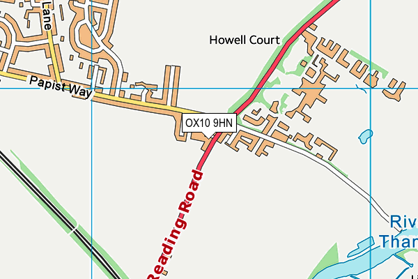 OX10 9HN map - OS VectorMap District (Ordnance Survey)