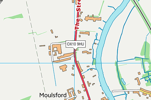 OX10 9HU map - OS VectorMap District (Ordnance Survey)