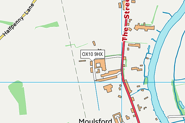 OX10 9HX map - OS VectorMap District (Ordnance Survey)