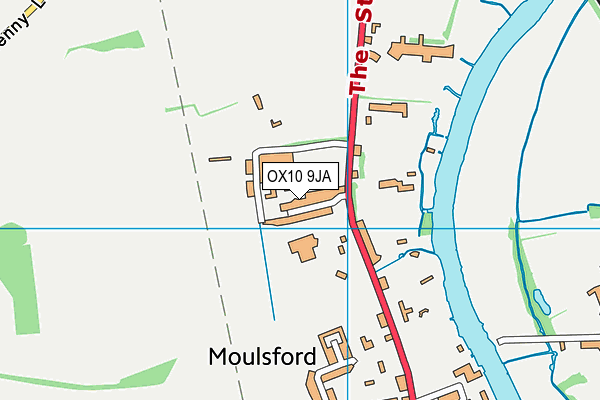 OX10 9JA map - OS VectorMap District (Ordnance Survey)