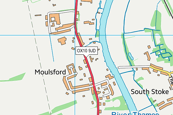 Moulsford Recreation Ground map (OX10 9JD) - OS VectorMap District (Ordnance Survey)
