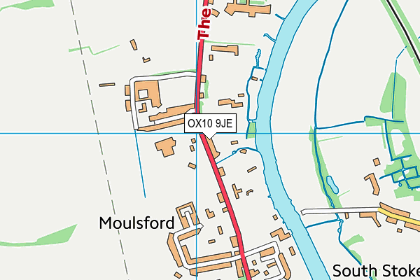 OX10 9JE map - OS VectorMap District (Ordnance Survey)