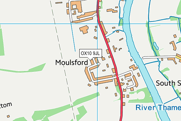 OX10 9JL map - OS VectorMap District (Ordnance Survey)