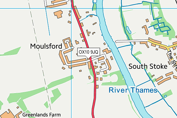 OX10 9JQ map - OS VectorMap District (Ordnance Survey)