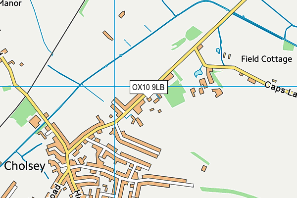 OX10 9LB map - OS VectorMap District (Ordnance Survey)