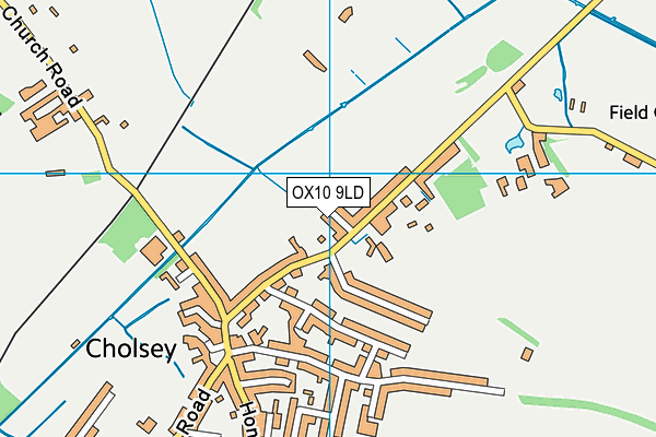 OX10 9LD map - OS VectorMap District (Ordnance Survey)